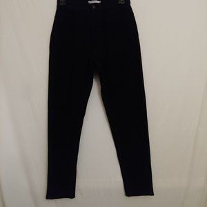 Taverniti Black Skinny Straight Leg Corded Corduroy 38